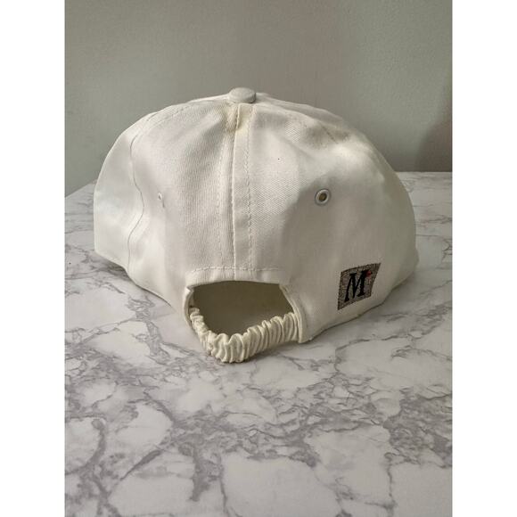 US Open 1993 Golf Tournament Baltusrol Club NJ Hat Cap Ball White Vtg Elastic - Picture 2 of 4